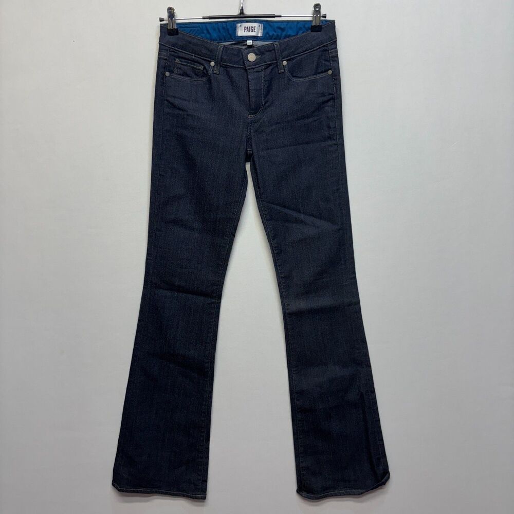 Paige Skyline Boot Cut Jeans Women Size 28 Blue Denim D116 -5